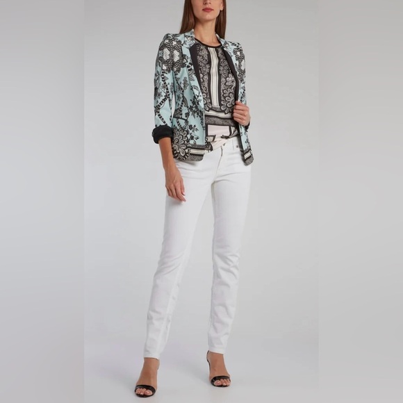 Roberto Cavalli Contrast Floral Print Blazer Sz. 42 - Picture 3 of 12